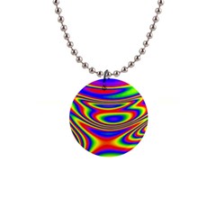 Rainbow 1  Button Necklace by Sparkle