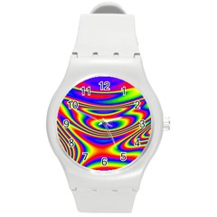 Rainbow Round Plastic Sport Watch (M)