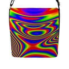 Rainbow Flap Closure Messenger Bag (l) by Sparkle