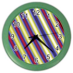 Colorful Strips Color Wall Clock by Sparkle