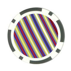 Colorful Strips Poker Chip Card Guard (10 Pack) by Sparkle