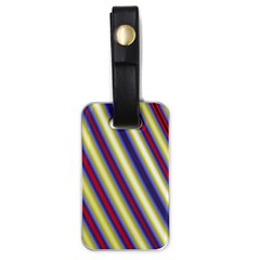 Colorful Strips Luggage Tag (one Side) by Sparkle