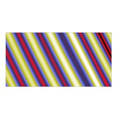 Colorful Strips Satin Shawl by Sparkle