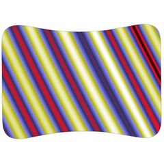 Colorful Strips Velour Seat Head Rest Cushion by Sparkle