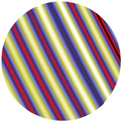 Colorful Strips Wooden Puzzle Round by Sparkle