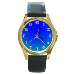 Turquis Round Gold Metal Watch