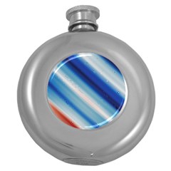 Violet Orange Round Hip Flask (5 Oz) by Sparkle