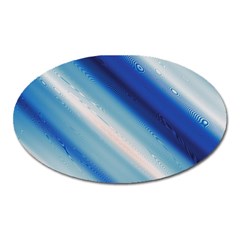 Blue White Oval Magnet