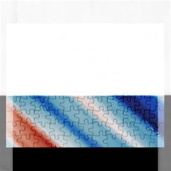 Blue White Rectangular Jigsaw Puzzl by Sparkle