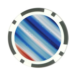 Blue White Poker Chip Card Guard by Sparkle