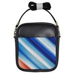 Blue White Girls Sling Bag Front