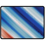 Blue White Fleece Blanket (Large)  80 x60  Blanket Front