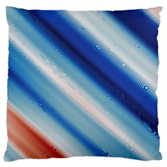 Blue White Standard Flano Cushion Case (two Sides) by Sparkle