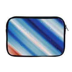 Blue White Apple Macbook Pro 17  Zipper Case