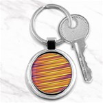 Rainbow Waves Key Chain (Round) Front