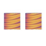 Rainbow Waves Cufflinks (Square) Front(Pair)