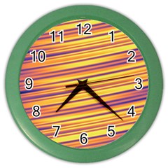 Rainbow Waves Color Wall Clock by Sparkle