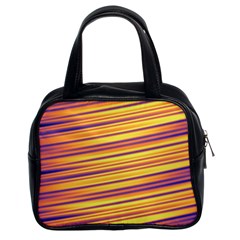 Rainbow Waves Classic Handbag (two Sides) by Sparkle