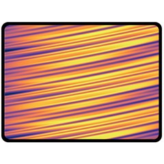 Rainbow Waves Fleece Blanket (large)  by Sparkle