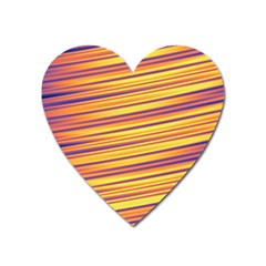 Colorful Strips Heart Magnet by Sparkle