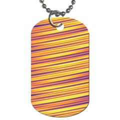 Colorful Strips Dog Tag (one Side) by Sparkle