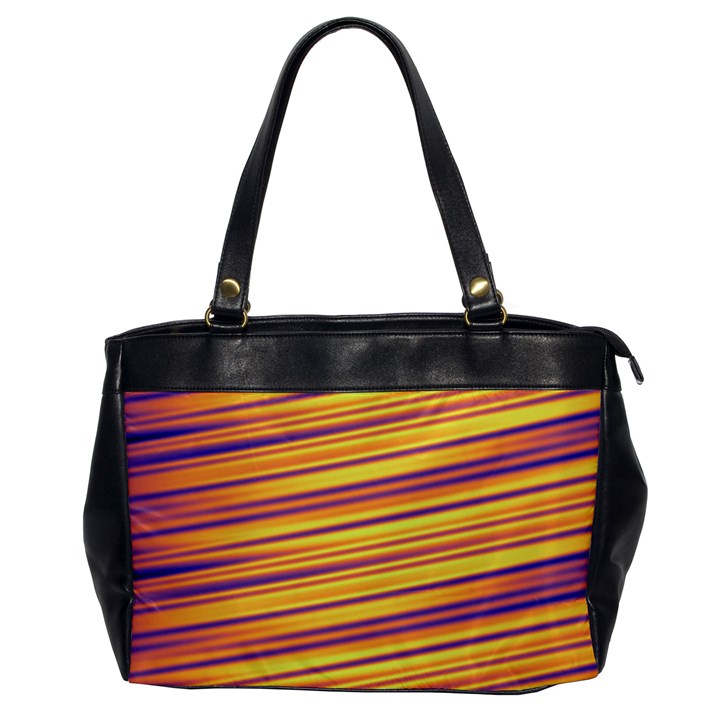 Colorful Strips Oversize Office Handbag