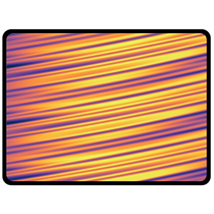 Colorful Strips Fleece Blanket (Large) 