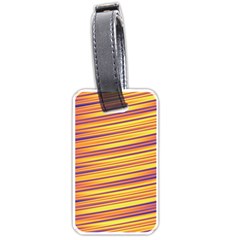 Colorful Strips Luggage Tag (one Side) by Sparkle