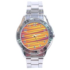 Colorful Strips Stainless Steel Analogue Watch by Sparkle