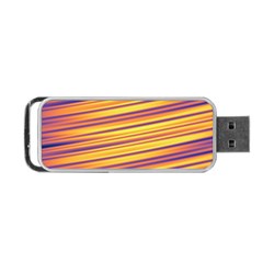 Colorful Strips Portable Usb Flash (one Side) by Sparkle