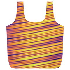 Rainbow Waves Full Print Recycle Bag (xxl)