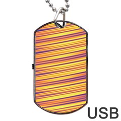 Strips Hole Dog Tag Usb Flash (one Side) by Sparkle