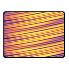 Strips Hole Double Sided Fleece Blanket (small)  by Sparkle