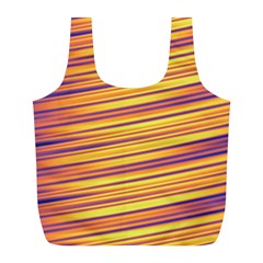 Strips Hole Full Print Recycle Bag (l) by Sparkle