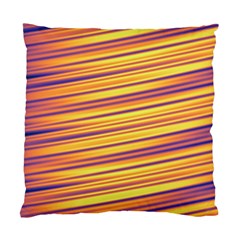 Orange Strips Standard Cushion Case (two Sides) by Sparkle