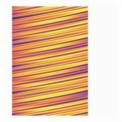 Orange Strips Small Garden Flag (two Sides) by Sparkle