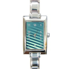 Blue Strips Rectangle Italian Charm Watch by Sparkle