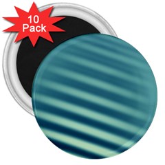 Blue Strips 3  Magnets (10 Pack)  by Sparkle