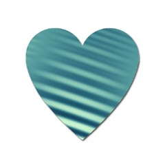 Blue Strips Heart Magnet by Sparkle