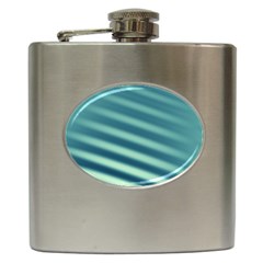 Blue Strips Hip Flask (6 Oz) by Sparkle