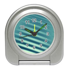 Blue Strips Travel Alarm Clock by Sparkle