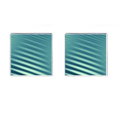 Blue Strips Cufflinks (square) by Sparkle