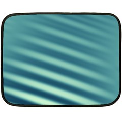 Blue Strips Double Sided Fleece Blanket (mini)  by Sparkle