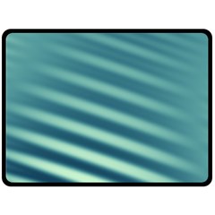 Blue Strips Fleece Blanket (large)  by Sparkle