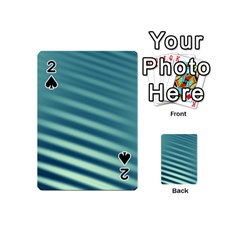 Blue Strips Playing Cards 54 Designs (mini) by Sparkle