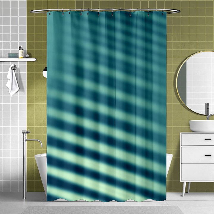 Blue Strips Shower Curtain 48  x 72  (Small) 