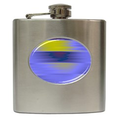 Blue Strips Hip Flask (6 Oz) by Sparkle