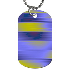 Blue Strips Dog Tag (two Sides) by Sparkle