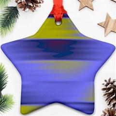 Blue Strips Star Ornament (two Sides) by Sparkle