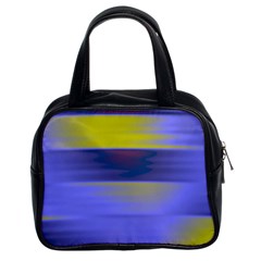 Blue Strips Classic Handbag (two Sides) by Sparkle